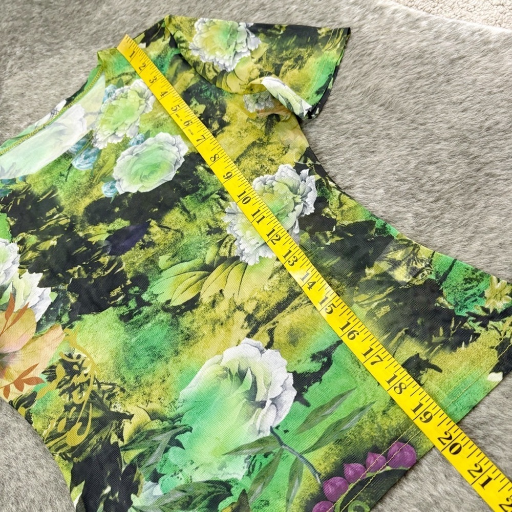 Mesh Floral Top Small - Picture 9 of 10